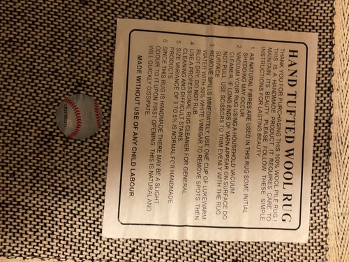 Boston Red Sox MLB Officially Licensed 100% Wool Hand Tufted 3x5 Area Rug V RARE - Picture 22 of 24
