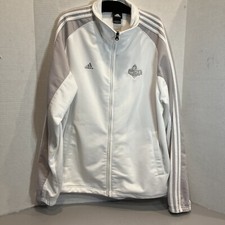 2009 Adidas NBA All Star Large Fits XL Warm Up Jacket Phoenix Men's White  Gray