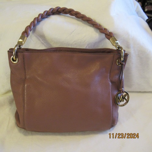 Michael Kors Mauve Pebbled handbag Leather VGUC