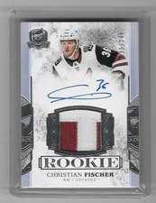 2017-18 UPPER DECK THE CUP CHRISTIAN FISCHER ROOKIE PATCH AUTOGRAPH 95/249