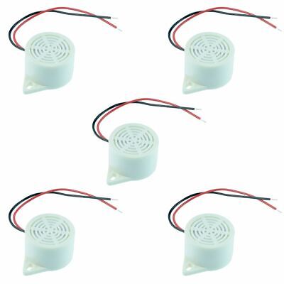 5 x 12V White Electronic Buzzer with 150mm Leads 5 x 12V White Electronic Buzzer with 150mm Leads
