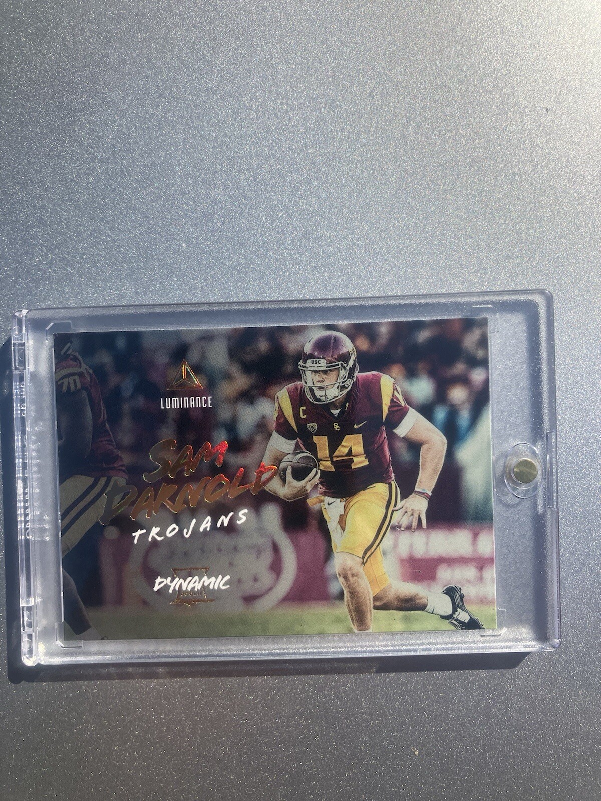 2018 Panini Luminance - Dynamic #12 Sam Darnold (RC) Fastest Rising Player 🔥🔥