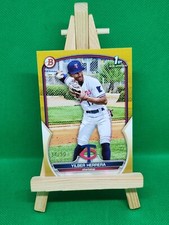 2023 Bowman 1st Yilber Herrera GOLD Parallel #'d 34/50 - Minnesota Twins 