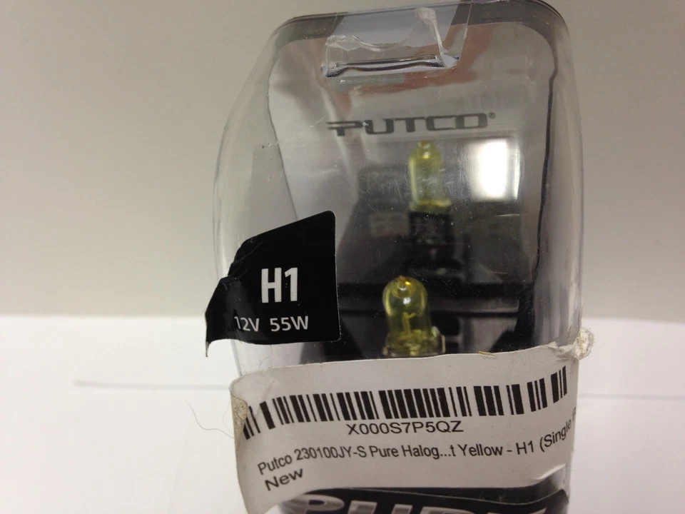Bombilla halógena Putco 230100JY-S pura de alto rendimiento amarillo a chorro 3000K H1 Foto 3 de 4
