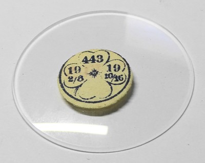 VERRE BOMBÉ MONTRE POCHE GOUSSET DIAMÈTRE 57.2 mm