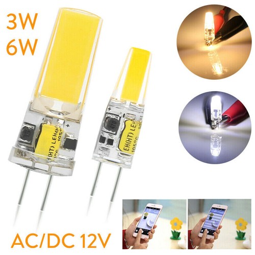 G4 LED Light Bulbs 12V 3W 6W Watt Silicone Chandelier COB Lamp Lights - Picture 3 of 12
