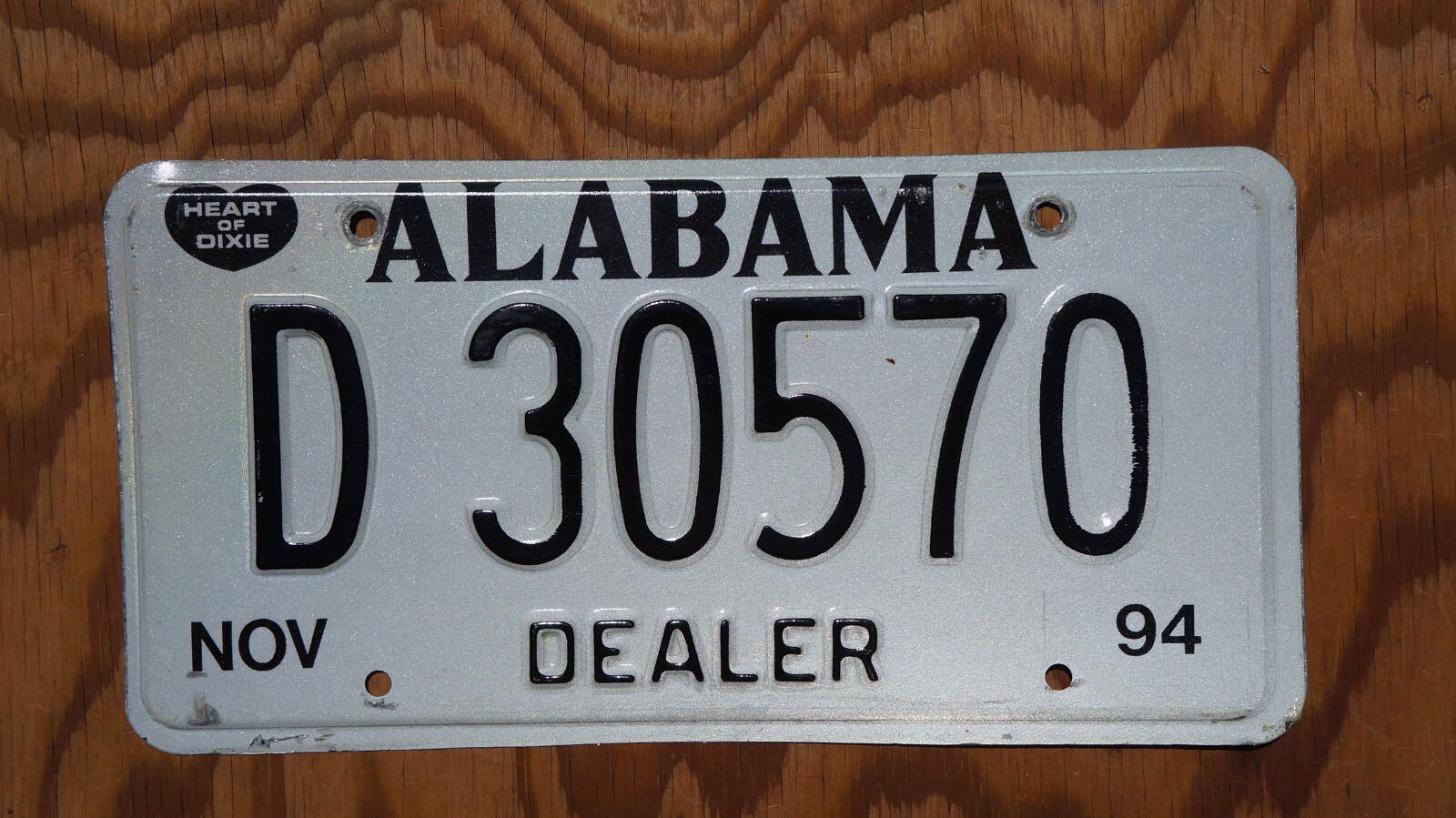 1994 Alabama DEALER License Plate Nice Original eBay