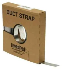 Diversitech 710-001 Galvanized duct strap  100 ft roll x 1 inch 26 Gauge  USA