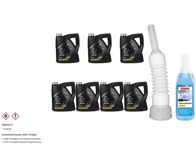 28L MANNOL Motoröl 7709 5W-30 API SM/CF inkl. Schlauch + Scheibenreiniger