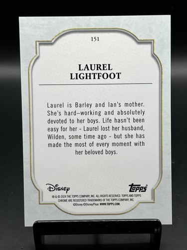 2024 Topps Chrome Disney Sapphire Laurel Lightfoot ab #151 - Bild 2 von 2