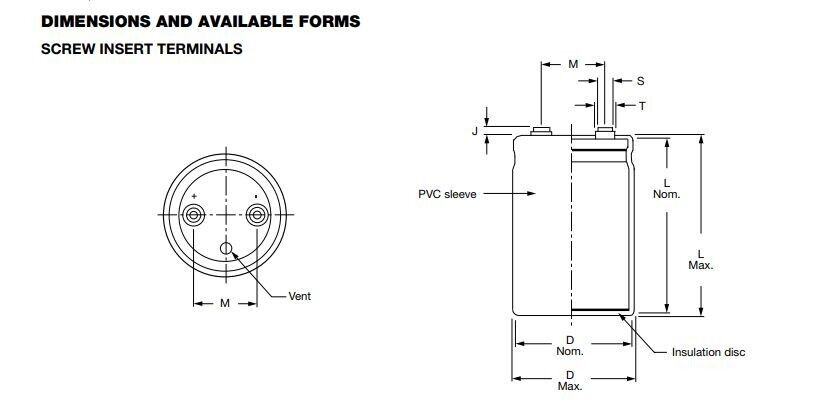 Capacitors, 36DX213G100DF2A, SPRAGUE, NIPPON CHEMI-CON 36DX Capacitors, 36DX213G100DF2A, SPRAGUE, NIPPON CHEMI-CON 36DX
