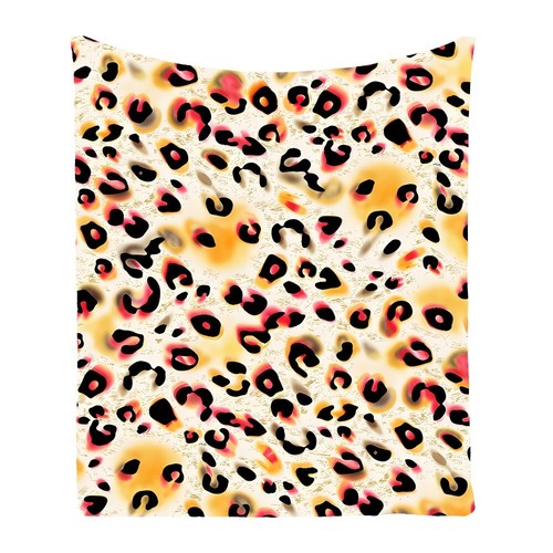 Leopard Print Women Girl Warm Bedspread Sofa Throw Blanket Holiday Birthday Gift - Picture 5 of 19