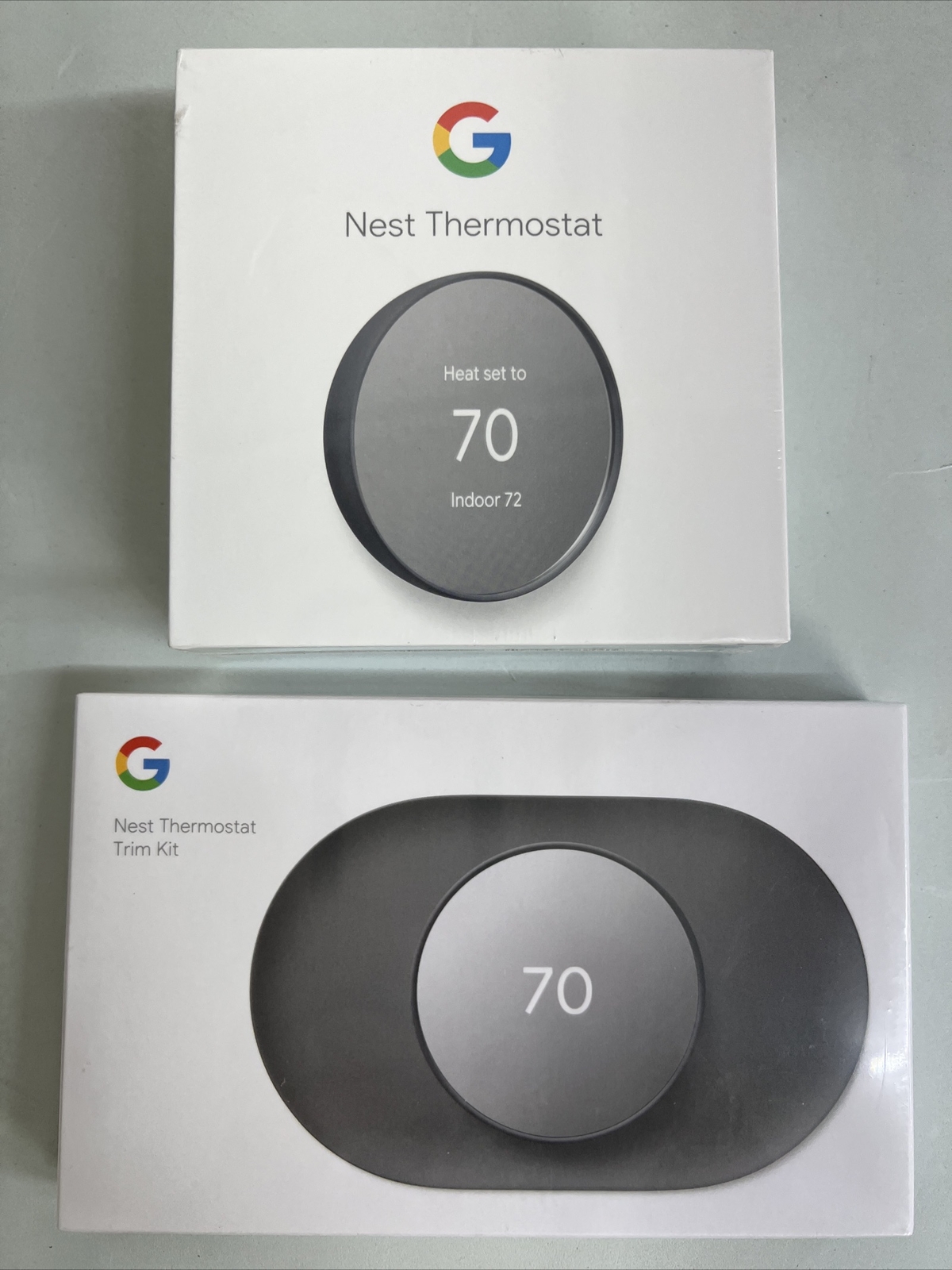 Google Nest Smart Thermostat Charcoal Wall Plate