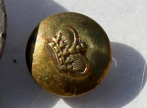 Bouton Ancien Couronne (1649) - Mercerie Vintage, Occasion, Lot De 1 à 10 Pièces