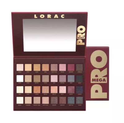 Lorac Mega Pro Palette Shimmer & Matte Eye Shadow Limited Edition NIB 32 shades