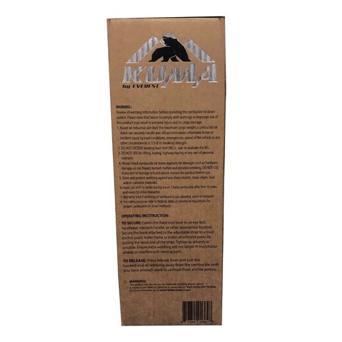 2-2 Packungen KUMA Zurrgurte mit S-Haken 1"x6' 300 Pfund grün reflektierend 4 INSGESAMT! - Bild 2 von 6