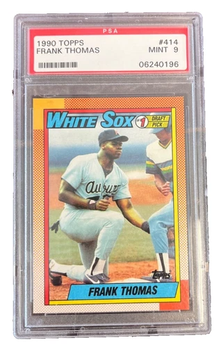 1990 Topps Frank Thomas RC Rookie HOF #414 Gem Mint PSA 9