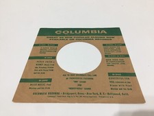 VINTAGE COLUMBIA 7" VINYL RECORD SLEEVE VERY GOOD CONDITION
