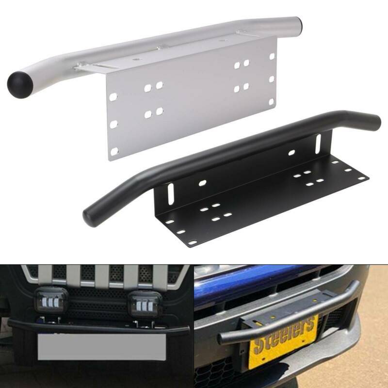 Bull Bar Front Bumper License Plate Mount Bracket LED Work Light - Foto 2