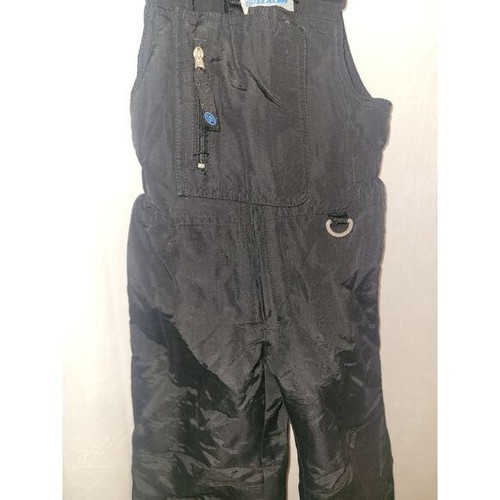 Slalom Kids Small Black Snow Bibs CB6/72 - Picture 3 of 6