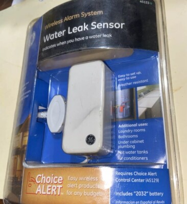 GE Choice Alert Wireless Alarm System Water Leak Sensor 45133