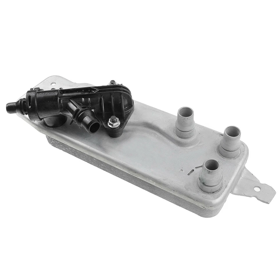 Intercambiador de calor enfriador de aceite de transmisión automática con termostato para BMW 740Li 760Li Foto 3 de 4