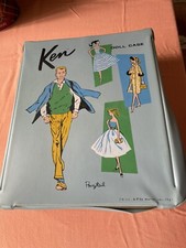 Vtg. Ken Barbie Doll Carry Case Original 1961 - Blue