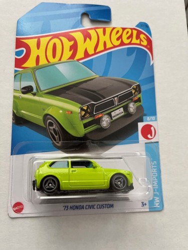 Hot Wheels 1/64 Honda Civic Custom 1973 - Modèle Rouge Mainline 2025 (9/10) - Collection Miniature 🇨🇵