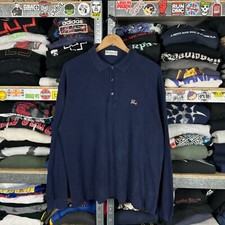 VINTAGE 90's BURBERRYS OF LONDON LONG SLEEVE POLO T-SHIRT ADULT SIZE XLARGE