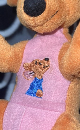 VTG Disney Mattel Winnie the Pooh Kanga & Roo 7” Plush Stitched Roo Arco Toys - Picture 9 of 10