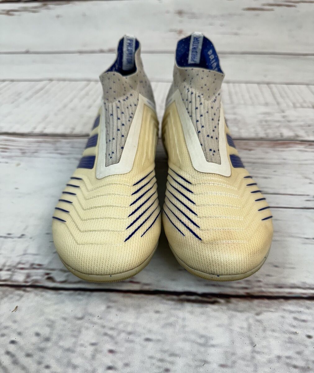 Adidas Predator 19 + FG J Soccer Football Cleats Shoes White Adidas Predator 19 + FG J Soccer Football Cleats Shoes White