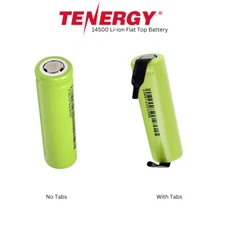 Tenergy Li-Ion 14500 Cylindrical 3.6V 800mAh Rechargeable Battery Tabs Options