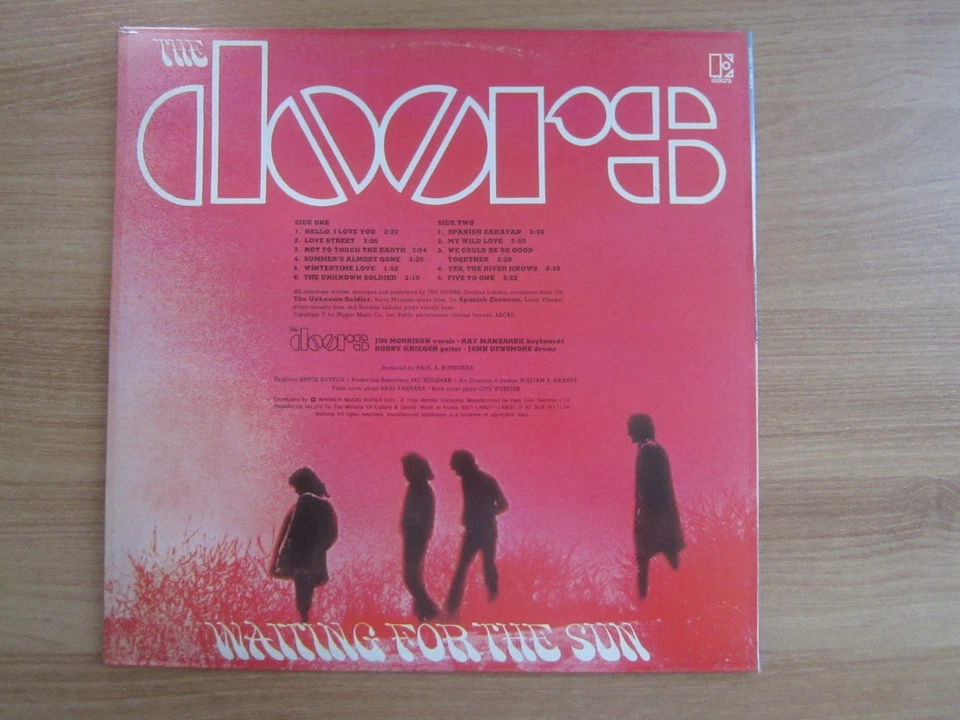 THE DOORS - Waiting For The Sun 1993 Korea Vinyl LP INSERT Foto 2 de 4