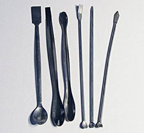 Edelstahl Labor Spatel Mini Micro Löffel 6 Stück Set 8" Medizinische Apotheke Neu - Bild 1 von 4