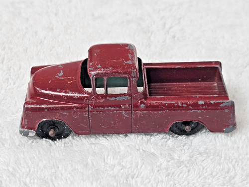 VINTAGE TOOTSIE TOY RED 1960's CHEVY CAMEO CARRIER PICK UP TRUCK 4” USA Toy