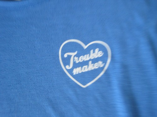 H&M Trouble maker cropped blue t-shirt - EUR 158/164 US 12 - 14 years - Picture 6 of 14