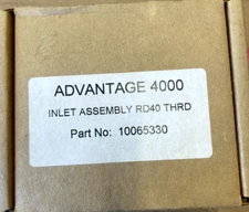 MSA 10065330 Inlet Adapter Assembly, RD40 Thread, Plastic, Advantage 4000 Black