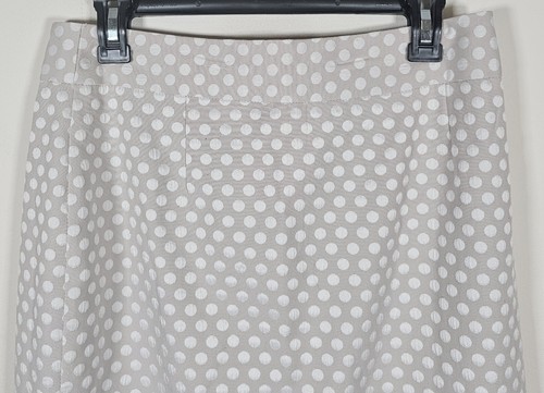 Calvin Klein Skirt Women’s Size 8 polka dots cream and white - Picture 2 of 7