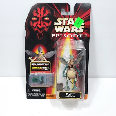 Star Wars Episode I WATTO Action Figure With Data pad Hasbro CommTech Chip  NEW