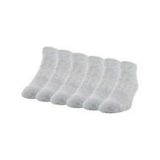 Athletic Works Men's Low Cut Sock, 6 Pack,Size 6-12,Gray