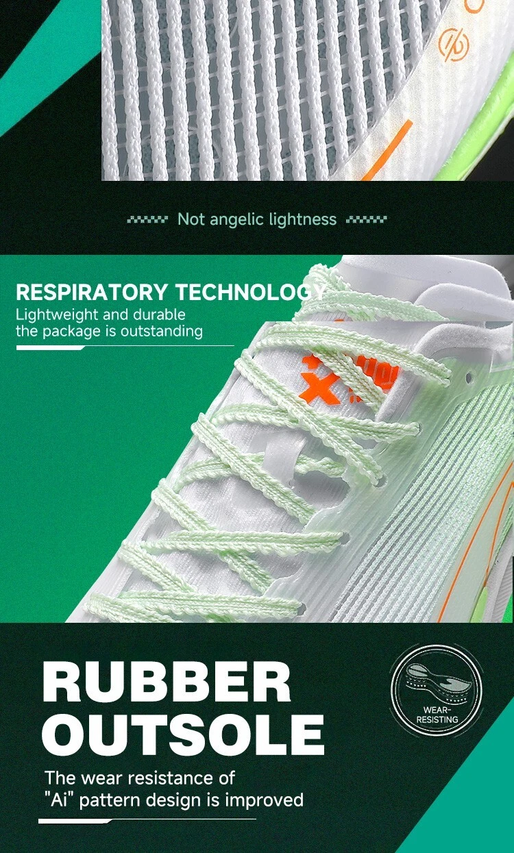 Hombres Placa de Carbono Trail Running Zapatos Mujeres Antideslizantes Con Cordones Gimnasio Zapatos Deportivos - Foto 14 de 110