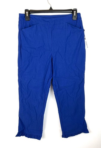 Tribal Women’s Blue Cropped Casual Pant Size 8 - 第 1/2 張圖片