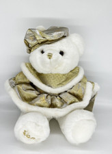 Dan Dee 2003 Christmas Bear White Gold Keepsake Memories Limited Edition 18"