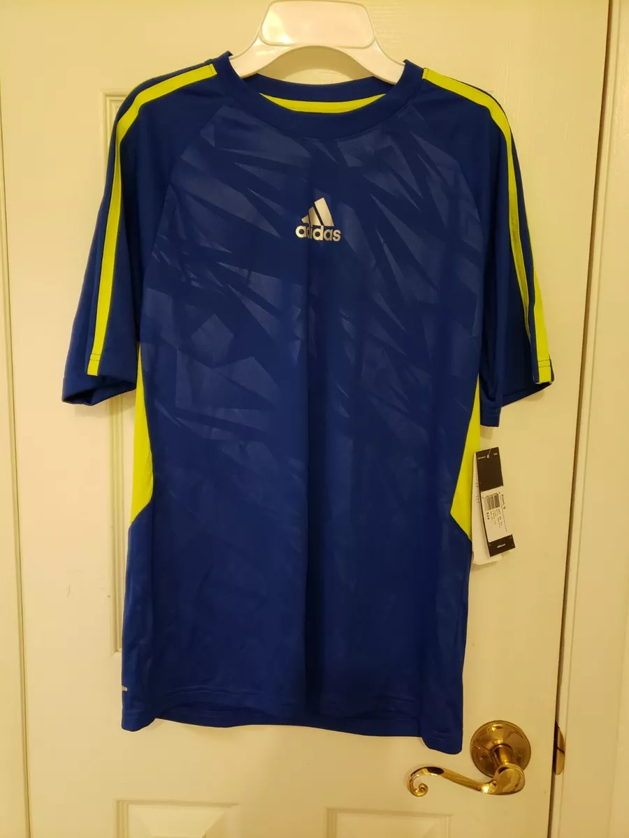 Blue and lime clearance green adidas shirt