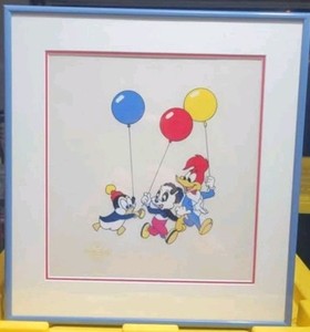  Woody Woodpecker  ***RARE***1990s Walter Lantz "Party Pals"  Sericel