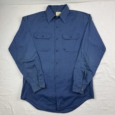 Vintage Big Mac Work Shirt Button Up Adult Large JCPenney Hipster 70s American
