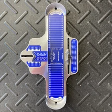 Brannock Precision Foot Measurement Device European Model Silver/Blue