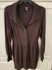Kenneth Cole Reaction Womens Brown Dress Sweater Size S
