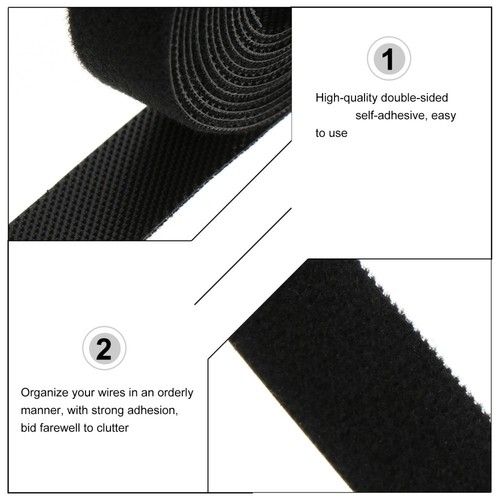 6 Rolls Netzkabelband Reisen Klettverschlüsse Kabelumwicklungen Für Schnüre - Bild 11 von 12