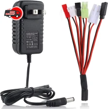 Universal NiMH NiCd Battery Charger 2-10S 500-800mA AC DC Plug for RC Airsoft